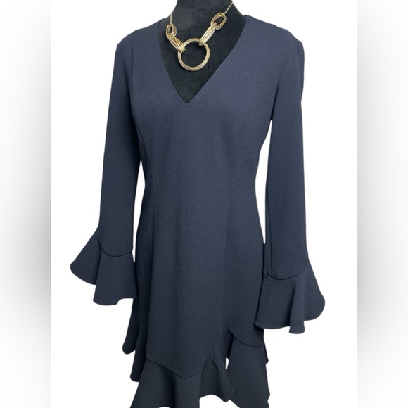 Brand: Donna Morgan, Size: 4, Black Dress. - Picture 1 of 12